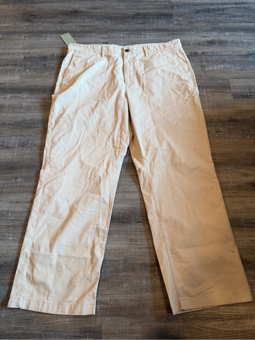 Goodfellow & Co Men's Beige Straight-Leg Chinos
